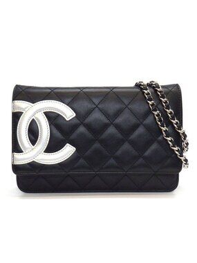 Chanel Shoulder Bag Cambon Line Chain Wallet 2012 Black